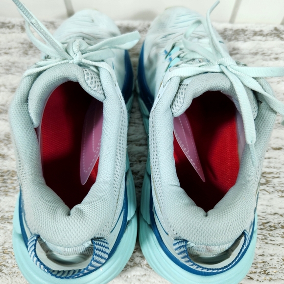 Hoka One One "Gaviota 3" Athletic Running Shoe Light Blue | Women's Size 7.5B - Picture 9 of 14